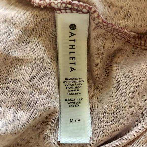 Athleta Breezy Tank Camisole Pink Cheetah - Picture 8 of 9